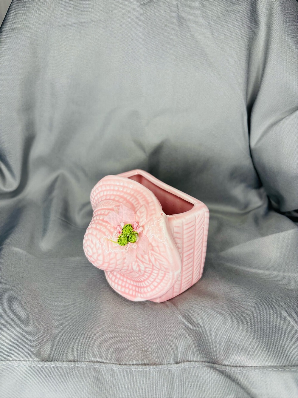 Vintage Ceramic Hat-Shaped Trinket Holder/Mini planter